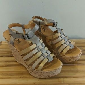 Platform shoes sz 7 by Korks kork-ease